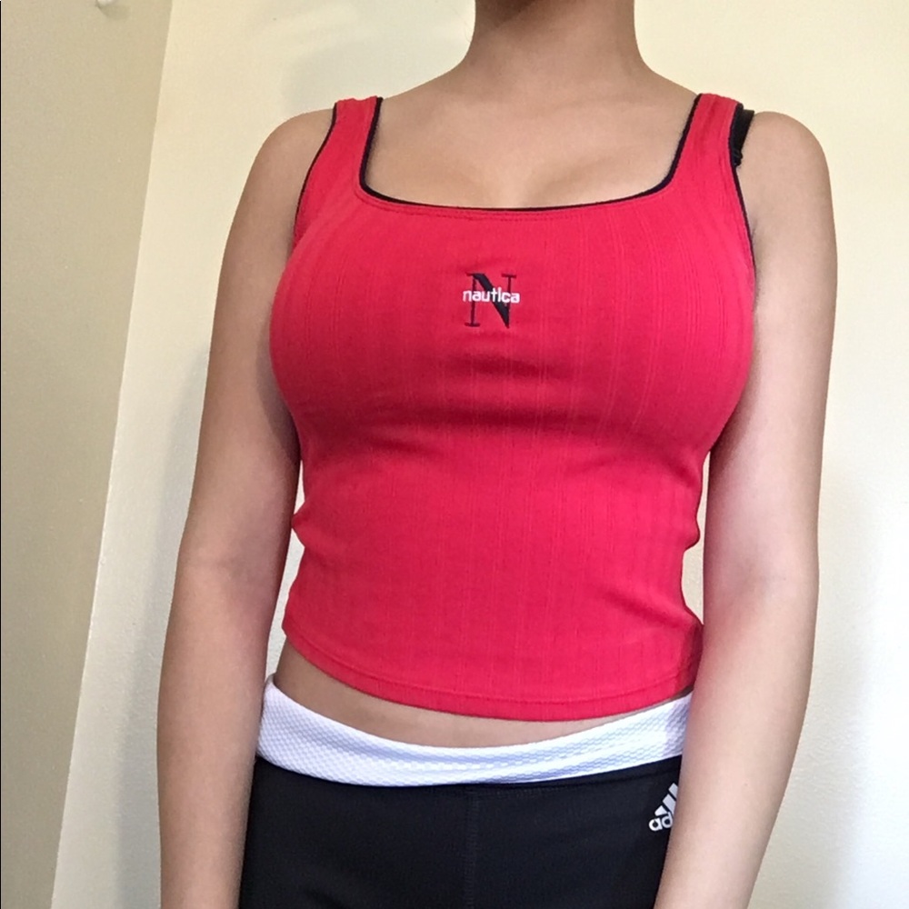 RED NAUTICA WOMENS SHIRT